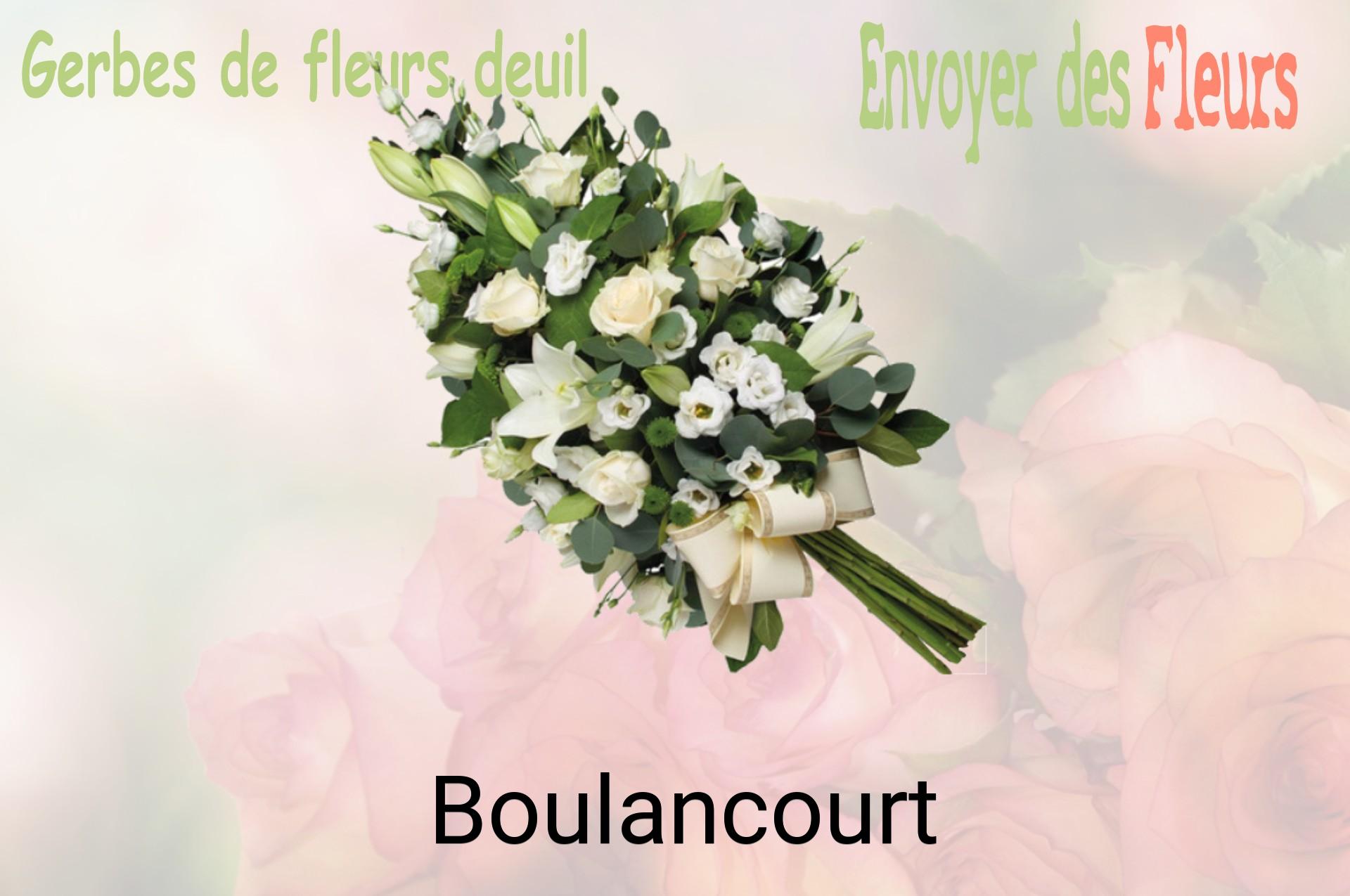 Gerbe de fleurs de deuil livrée à Boulancourt